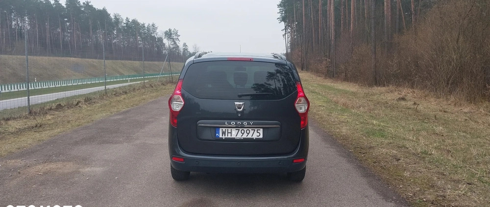 Dacia Lodgy cena 41900 przebieg: 132000, rok produkcji 2018 z Stawiski małe 137